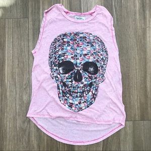 Skull pill muscle tee